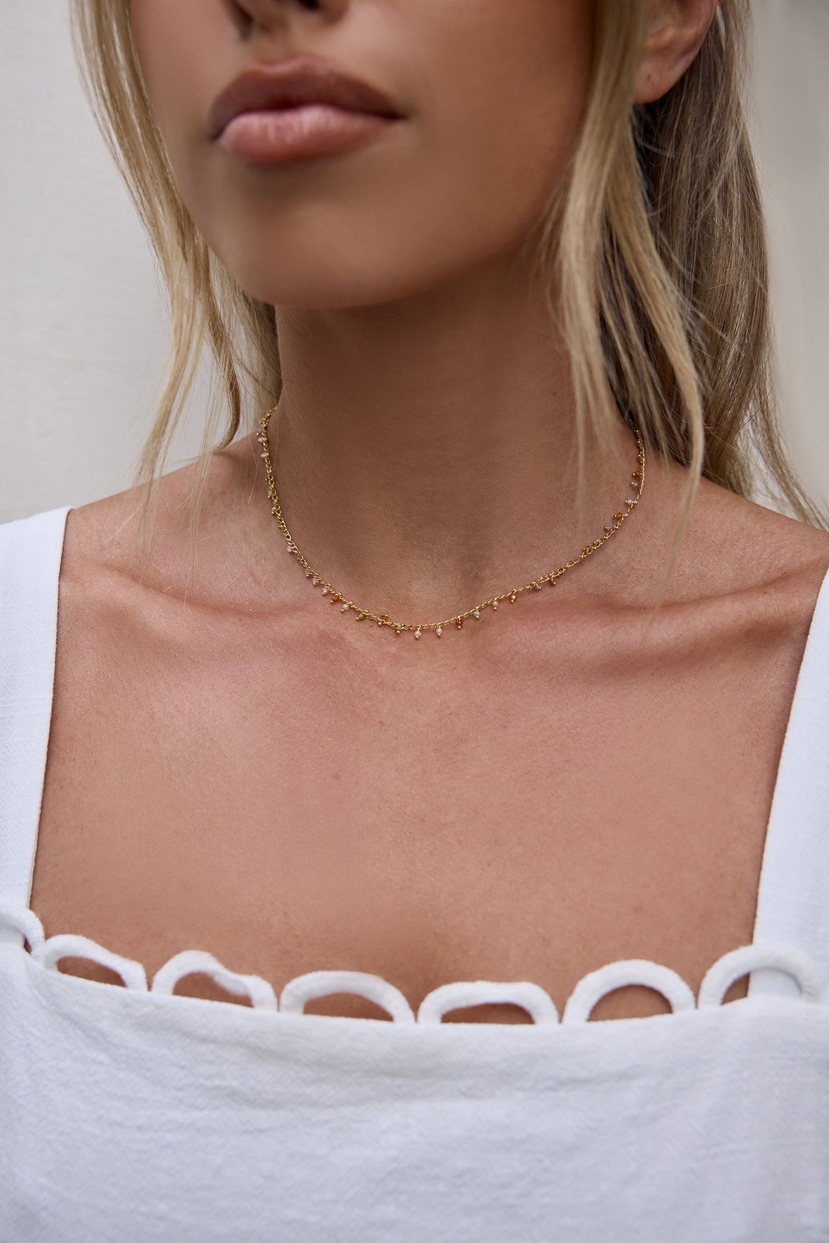 18k Gold Sunfall Necklace Gold