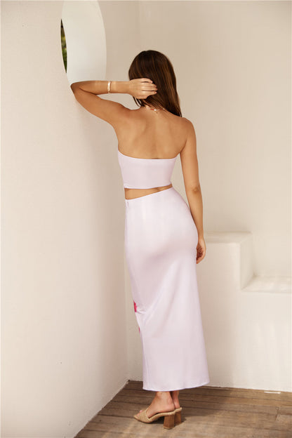 Magenta Hues Crop Top Purple