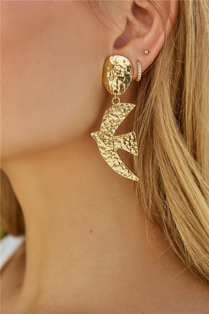 Love Bird Earrings Gold