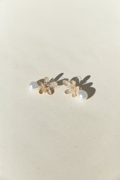 18k Gold Plated Sunlit Siren Earrings Gold