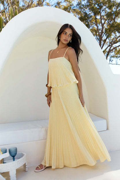 Basking Sunshine Crop Top Yellow