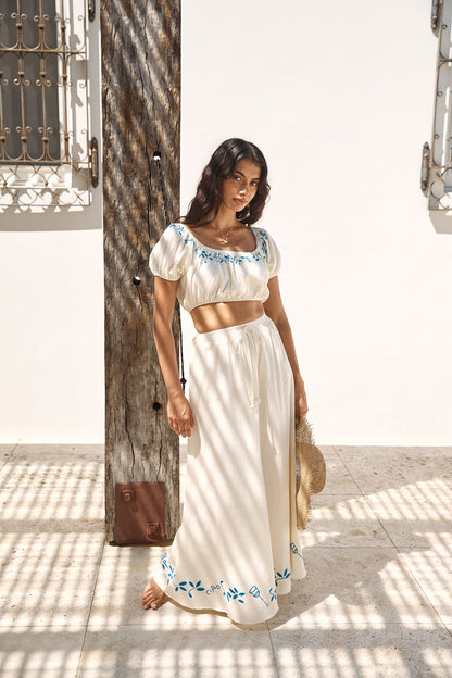 Ciao Bella Crop Top Beige