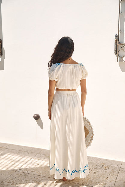 Ciao Bella Crop Top Beige