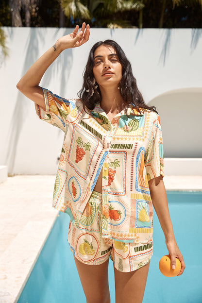 SEVEN WONDERS Sola Short Agata Print