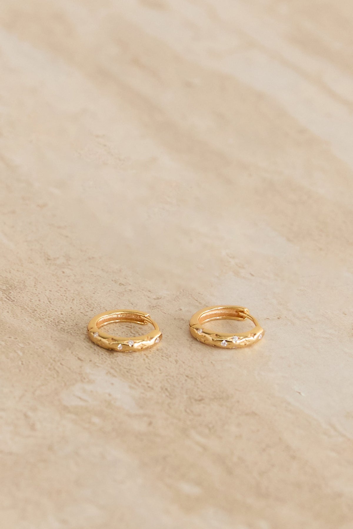 18K Gold Plated Stars At Night Earrings Gold