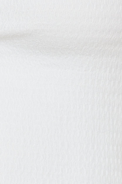 Vice Versa Crop Top White