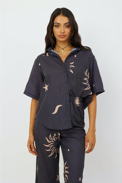 Constellations In The Sky Shirt Black