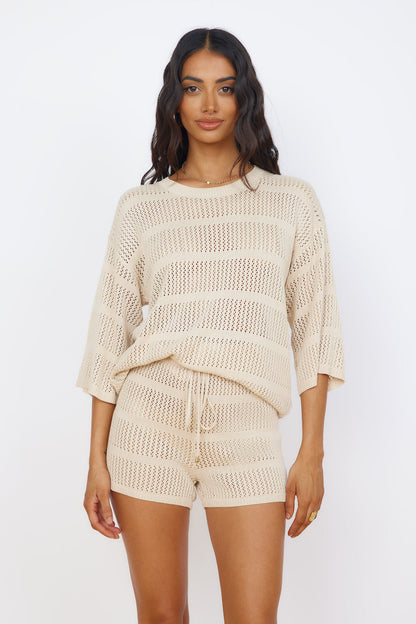 SEVEN WONDERS Samia Top Sand