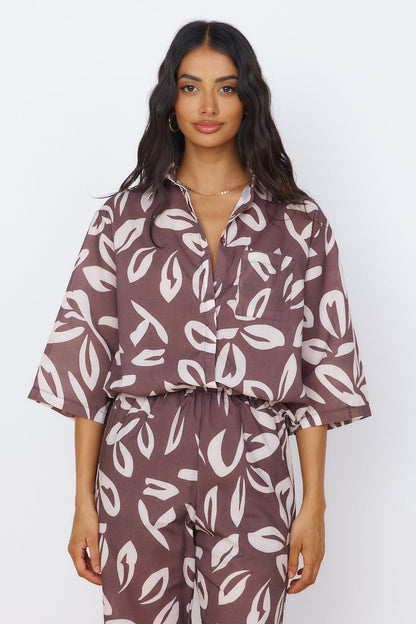Midnight Enchantment Top Brown