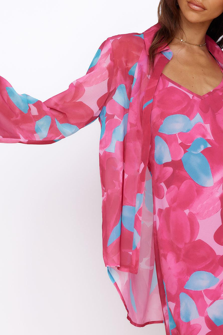 Make Up My Mind Top Pink