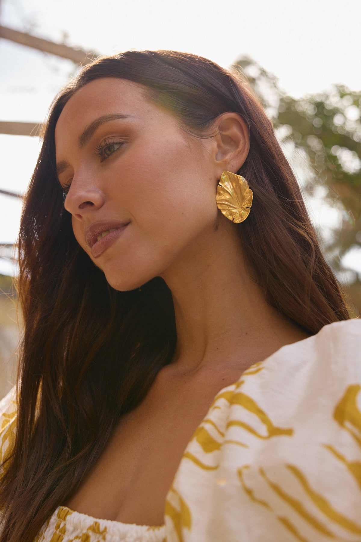 Nature’s Gem Earrings Gold