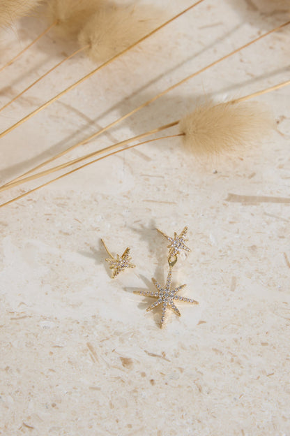 18K Gold Plated Evange Line Earrings Gold