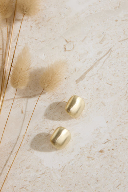 18K Gold Plated First Class Earrings Gold