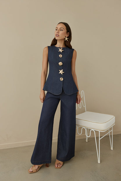 Seafarer Denim Set Navy