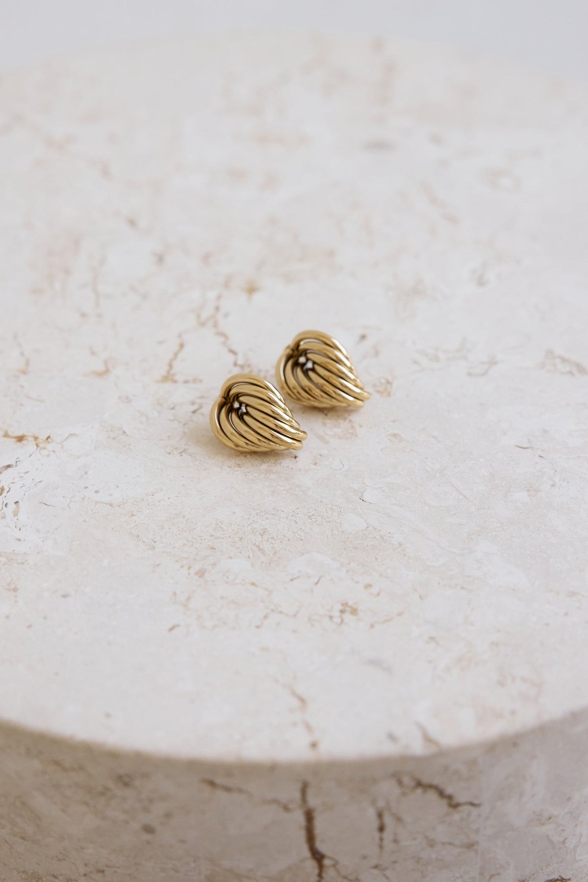 Twists And Turns Earrings Gold