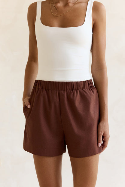 Found In Your Heart Shorts Brown