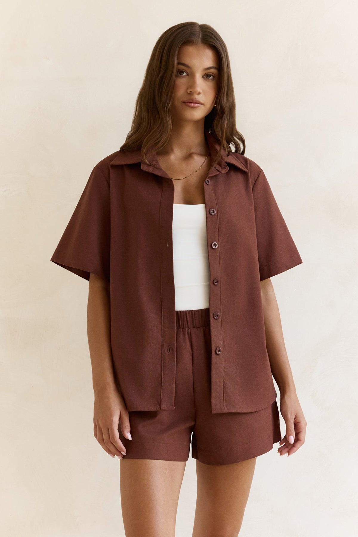Found In Your Heart Shorts Brown