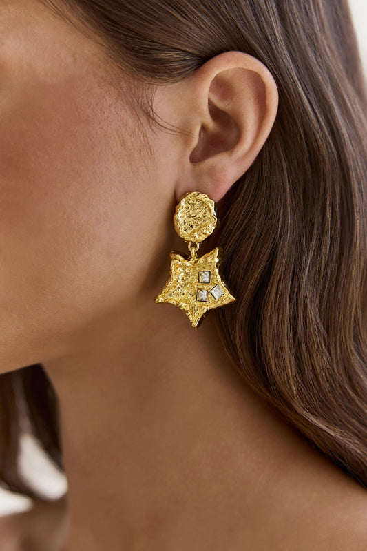 Starlit Shores Earrings Gold