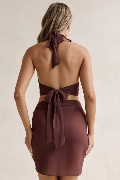 Island Twilight Halter Top Chocolate