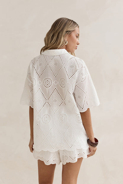 White As Snow Shorts White