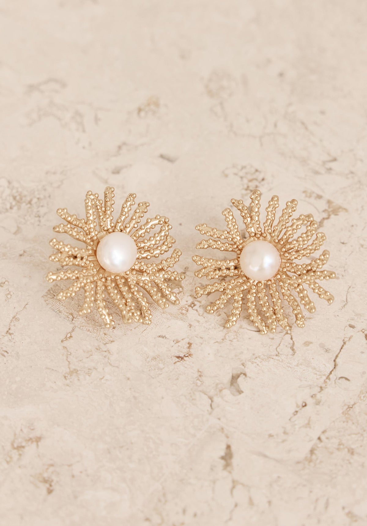 Coconut Cream Earrings Gold