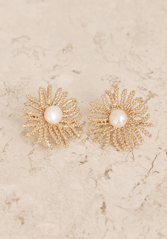 Coconut Cream Earrings Gold
