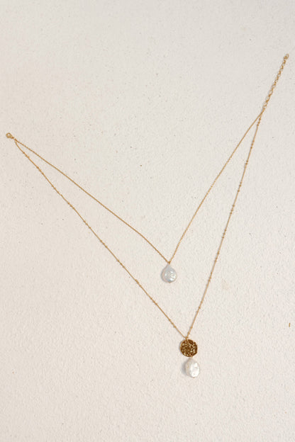 18K Gold plated Shores And Necklace Gold