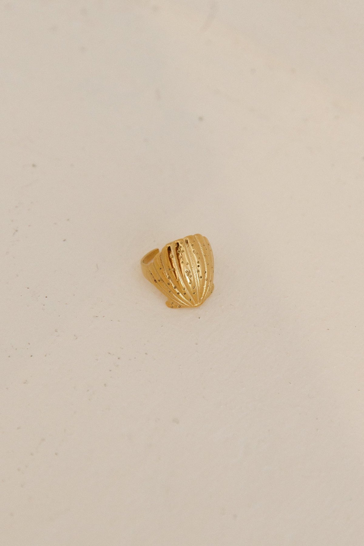 18K Gold Plated Shimmering Treasure Ring Gold