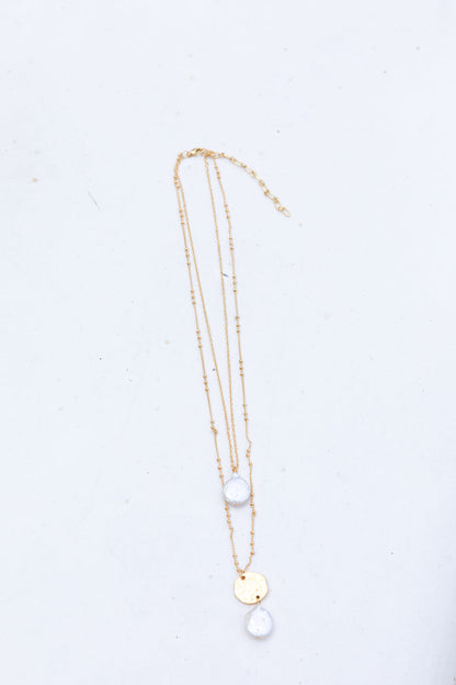 18K Gold plated Shores And Necklace Gold