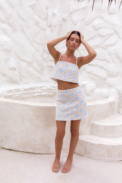 Moonlight Bay Crop Top Blue