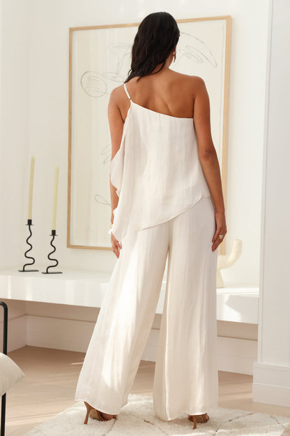 Moving In Crop Top White