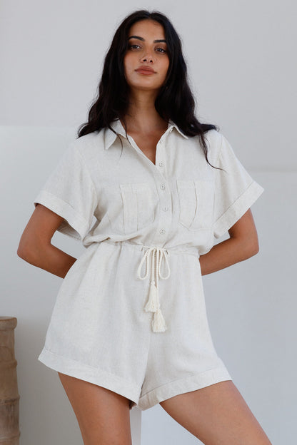 Viamo Romper Beige
