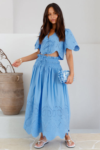 Your Soul Crop Top Blue