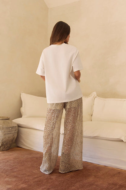 Sunlit Dancer Sequin Pants Gold