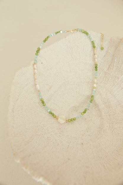 Water Splash Necklace Green