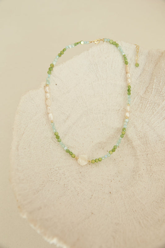 Water Splash Necklace Green